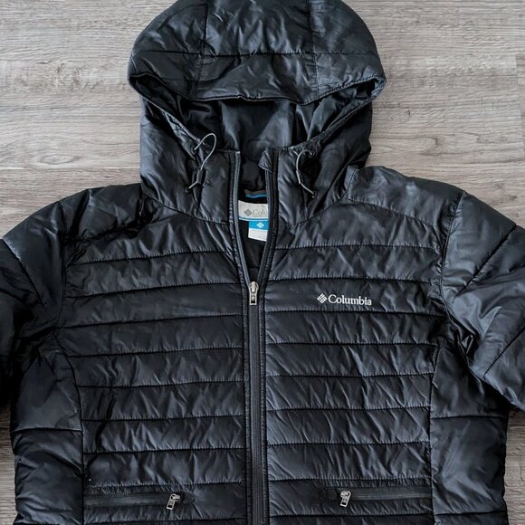 Columbia Puffer Jacket Hooded Quilted Coat - Women's Extra Large -XL - Picture 2 of 5